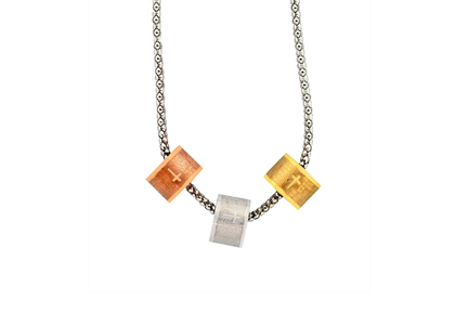 3 Tone Plated | Alphabet Pendants